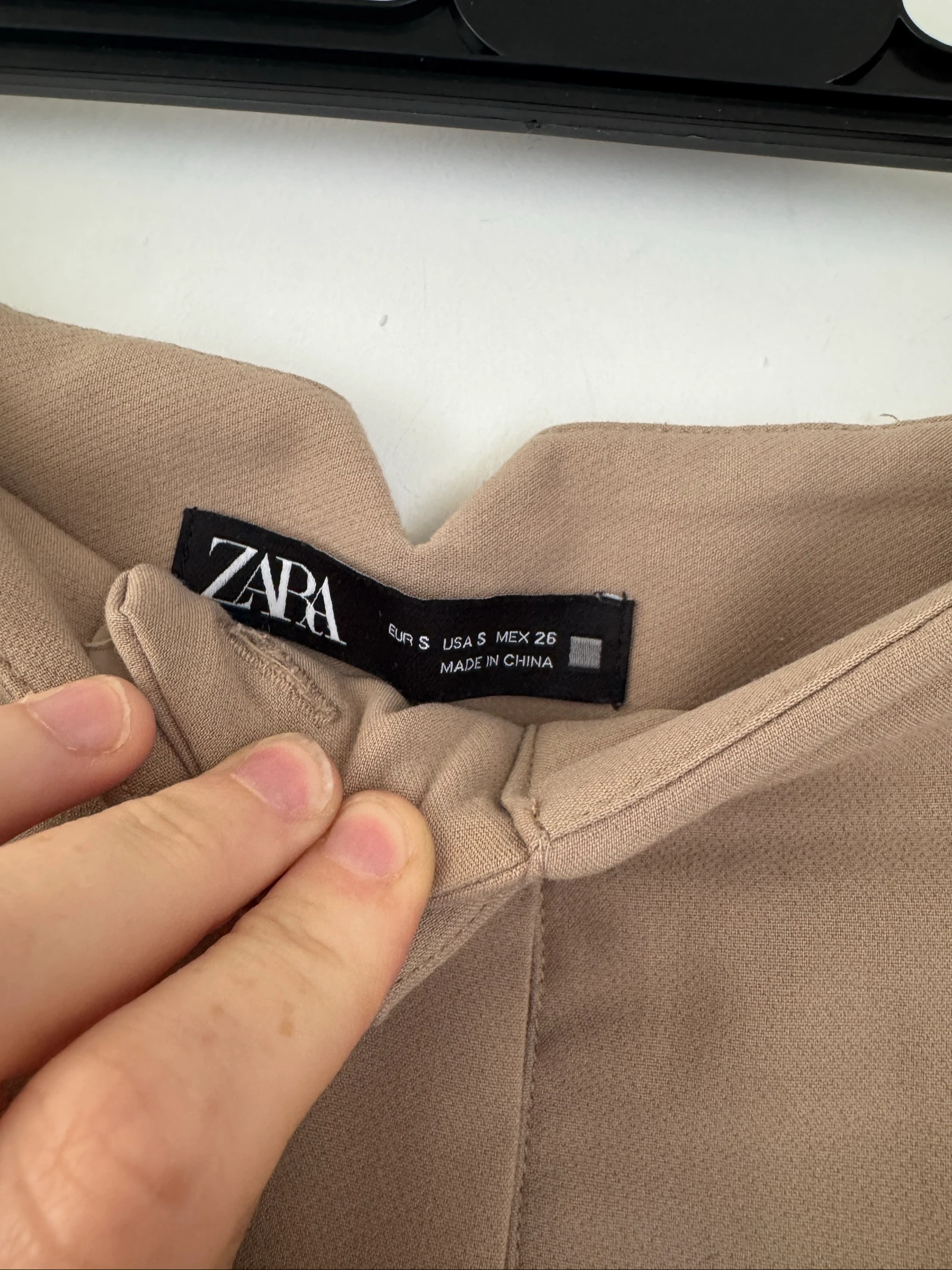 Calça tailleur bege Zara - Tamanho P - Comprimento 95 cm – photo 3